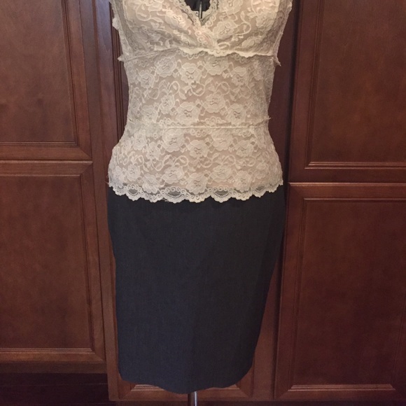 The Limited Dresses & Skirts - The Limited charcoal grey pencil skirt